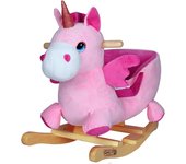 Animal Balancín Unicornio Rosa con Correa de Seguridad
