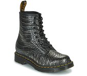 Botines Dr. Martens  1460 Gunmetal Wild Croc Emboss