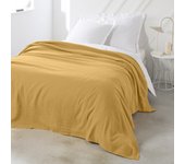 Mantas Today  Jete de Lit 220/240 Gaze de coton TODAY Essential Ocre