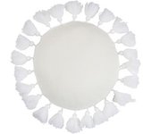 Cojines J-line  COUSSIN ROND FLO POLYE BLA (45x45x14cm)