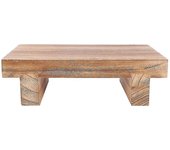 Taburete de madera para adultos, taburete de cama para camas altas, cocina, baño, armario, gran escalón de madera Color de madera