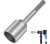 Destornillador de varilla de tierra SDS-Max, destornillador de broca de acero de servicio pesado de 45 mm, para conexión a tierra de taladro de mar...