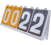 4 dígitos Flip Score Board Marcador de mesa portátil del anotador deportivo para baloncesto, juegos de pelota de tenis, juegos de billar