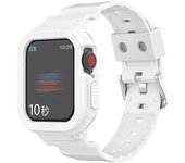 Correas para la muñeca para Apple Watch Series 8/7 41mm / Watch SE (2022) / SE / Series 6/5/4 40mm Soft TPU Sport Wat Blanco/blanco Style A Apple W...