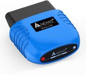 Escáner de diagnóstico NexLink Bluetooth 5.0 para IOS y Android y PC OBD2 / EOBD Fault Code Reader Diagno azul