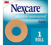 Cinta de impermeable primeros auxilios Nexcare Absolute, bronceado, 1 X 5 Yds, 1 Ea