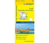 Aude Pyrénéesorientales Mapa local Michelin 344 by Michelin Rústica Libro