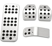 Accesorio Gas modificado Pedal Pad Plate para 207 301 307 208 2008 408 cc / C3 C4 / 3 4 6 Ds3 Ds4 Ds6 plata