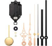 Péndulo de cuarzo Reloj de movimiento DIY Kit de movimiento con 2 pares de manos de péndulo, péndulo de mecanismo de bricolaje