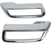 Para Peugeot 3008 5008 Allure 2017 - 2019 Tubo de escape Tapa trasera ABS Tubo de escape trasero Tubo final plata