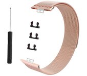 Para Huawei Watch Fit Milanese Watchband Oro de Rose
