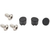 Tapón de guardabarros trasero para Xiaomi Mijia M365 Tornillos de scooter eléctrico Tapa de gel de sílice Guardabarros trasero Guar Negro