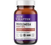 New Chapter Nuevo Capítulo Wholemega,1000 mg ,Aceite de Pescado Entero 180 cápsula blanda (Paquete de 1)