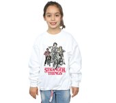 Absolute Cult Netflix Girls Stranger Things Retro Bikers Sudadera Deporte gris 12-13 years