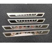 Juego De 4 Protectores De Acero Del Umbral De La Puerta Para Peugeot 308 408 508 3008 2008 307ultra Delgado Umbral De La Puerta Bienvenido Pedal-hao