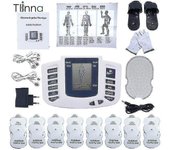 Masajeadores electrónicos decenas ems estimulador muscular estimulador muscular acupuntura terapia de masaje para la espalda cuello lleno