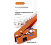 Alicates de punzonado para bandas de borde Alicates de enmascaramiento para herramientas de perforación 8 mm Broca avellanadora Sombrero de orifici...