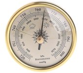Barómetro colgante de pared de 72 mm 1070hpa Color dorado Esfera redonda Estación meteorológica de aire Oro