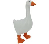 Estatua realista de la figura del animal del ganso con el adorno de la decoración del hogar de la boca magnética Duck