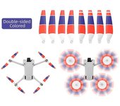 Para hélices Mini 3 Compatible con Mini 3 Pro Drone Spare Spare Blades de liberación rápida de bajo ruido A Como se muestra