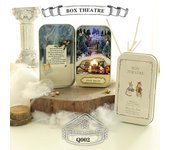 Box Theater Mini Casa de muñecas prefabricada en miniatura DIY Dollhouse Kit Muebles Estuche Juguetes para niños Regalos de cumpleaños Pregunta 003