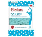 Plackers Hilo dental de doble línea, sistema de hilo dental de doble acción, fácil almacenamiento, Super Tuffloss, 2x The Clean, Cool Mint Flavor, ...