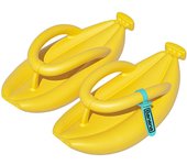 Pareja de moda Chanclas en forma de plátano Zapatillas de hogar suaves y cómodas para el interior del hogar 42 43
