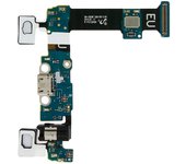 Avizar Conector Dock con puerto Micro-USB + Micro + jack Galaxy S6 Edge Plus Negro
