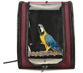 Portable Bird Carrier Cage Bag Breathable Parrot Out Backpack Pet Travel Box Carrier para grandes y