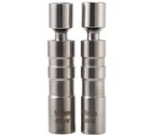 Enchufe giratorio magnético de pared delgada de 14 mm y 16 mm - Unidad de 3/8 de pulgada 12- Herramienta de extracción de enchufe - S Plata