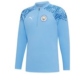 2023-2024 Man City Training Half Zip Top (azul claro) Medium Adults