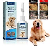 Elsavct Removedor natural de verrugas para perros Etiquetas de piel para perros Tratamiento de eliminación de verrugas para perros