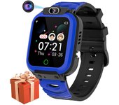 Reloj inteligente móvil para niños y niñas, reloj inteligente para niños con llamada SOS cámara reproductor de música alarma