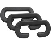 para HTC Vive Cover Pu Leather,Espuma para HTC Vive Headset VR Face Cushion Cover Bundle,Fácil de Limpiar negro
