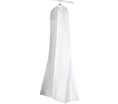 Dhrs Color blanco Non-wowen Anti-polvo vestido de novia prenda bolsa protector cubierta con bolsa de cremallera transparente