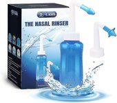 Neti Pot Sinus Rinse Kit Solución salina Enjuague nasal Botella Irrigación Limpiador de nariz