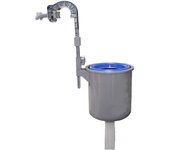 Montaje en pared de skimmer de superficie de piscina sobre el suelo Q Gris