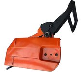 Conjunto del mango del freno Cubierta del freno del piñón 503736601 Compatible con Husqvarna 61 66 266 268 272 272xp Motosierra 503727401 Naranja y...