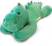 Ansiedad ponderada Dinosaurio Peluche Juguete Tirar almohada / lindo Dinosaurio Animales de peluche Muñeca para niños Niñas Dinosaurio verde 50cm 1...