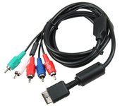 Ypbpr para PS2 / PS3 / PS3 Slim HDTV- Cable AV por componentes HD de TV de 5 hilos y 6 pies negro