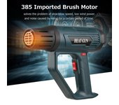 mickcara Soplador de aire caliente 2000w Servicio pesado Pistola de calor digital electrónica rápida Pistola de aire caliente Calentador de aire aj...