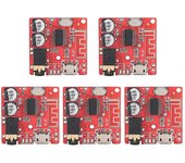5pcs DIY Bluetooth 5.0 Receptor Tablero Decodificador sin pérdida Módulo de música estéreo inalámbrico, altavoz A Color de la imagen