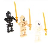 Unbrand Conjunto de 10pcs Skull Ninjago Figuras Bloques de construcción Juguetes Blanco