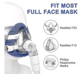 4 Pack Soft Cpap Mask Liners Full Face Cpap Mask Covers Accesorios para el respirador Gris