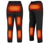 Pantalones calefactables, pantalones de calefacción eléctrica USB pantalones de calefacción térmica lavables pantalones de algodón de invierno pant...