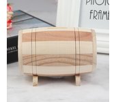 Unbrand 1pc Caja de dinero de madera Alcancía Caja de dinero Ahorro Barril de vino Alcancía de madera