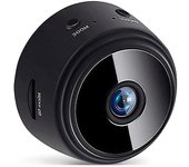 Con cámara inalámbrica al aire libre, casa de pájaros con cámara de 720p versión nocturna cámara wifi, negro