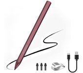 Lápiz óptico magnético para Surface Pro 3/4/5/6/7 Pro X Go 2 Book Latpop 4096 Niveles Presión Palm Reje Rojo