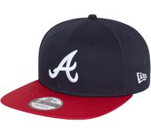New Era Atlanta Braves 9FIFTY Sombrero de gorra Snapback ajustable - Azul S/M