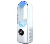 NUEVO Ventilador de aire acondicionado portátil Enfriador de aire recargable de 6 velocidades ajustables bule